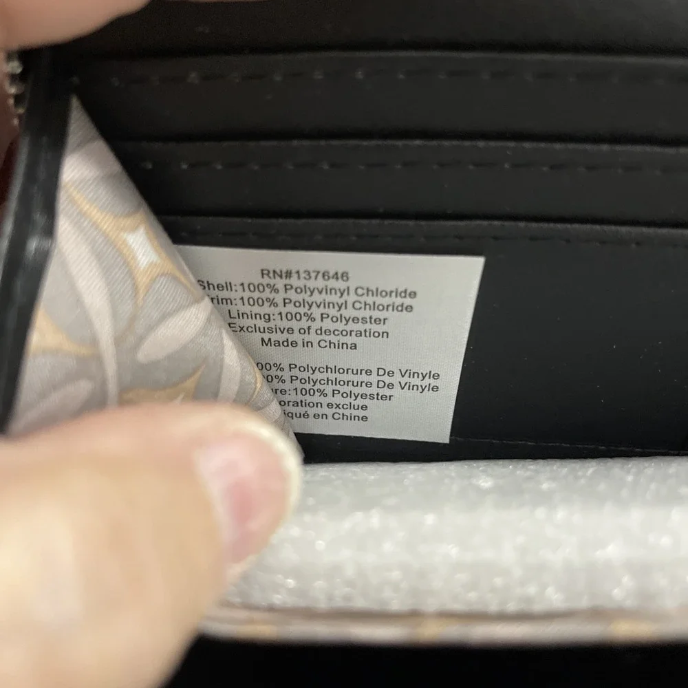 CXL Christian Lacroix Detachable Wristlet Wallet Black Denim Double‎ Zipper NWT